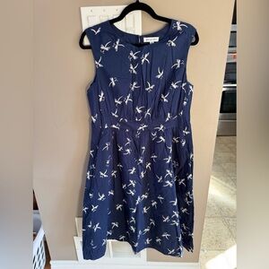 Emily and Fin Dragonfly print Navy Blue Dress
